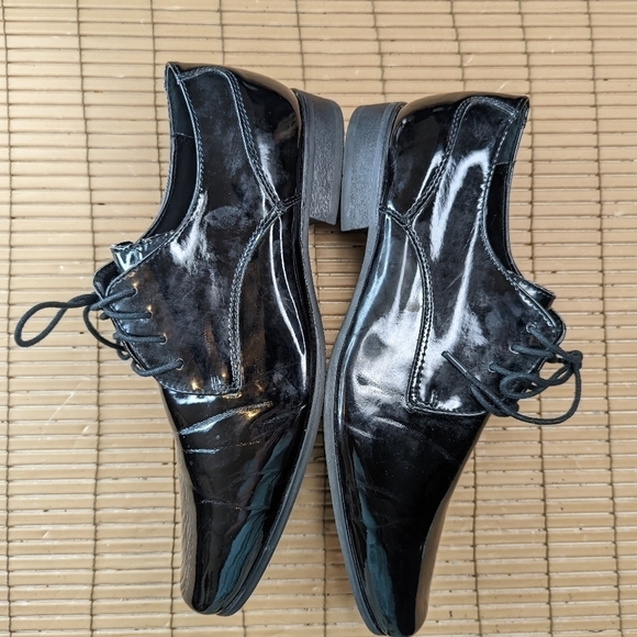 Calvin Klein "Brodie" Men's sz 10E (wide) Formal, Wedding, Prom, Tuxedo Dress Sh - Picture 4 of 9